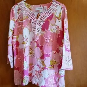 Alfred Dunner Women's Top blouse sz med